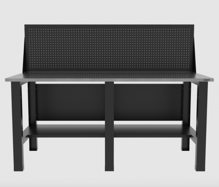 Верстак бестумбовый с экраном/ Стол для слесарных работ 1800*700 GAROPT, Gt1800STPP Верстак бестумбовый с экраном/ Стол для слесарных работ 1800*700 GAROPT, Gt1800STPP