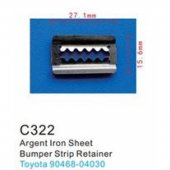 Клипса для крепления внутренней обшивки а/м Тойота пластиковая (100шт/уп.)