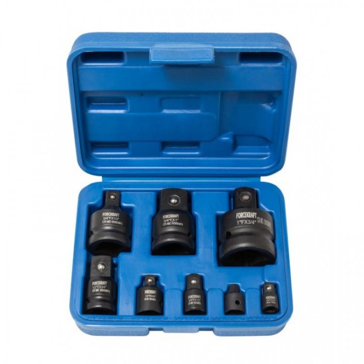 Набор адаптеров ударных,8пр(1/4(F)x3/8"(M),3/8(F)x1/4"(M),3/8(F)x1/2"(M),1/2(F)x3/8"(M),1/2(F)x3/4"(M),3/4(F)x1/2"(M),3/4(F)x1"(M),1(F)x3/4"(M)в кейсе Набор адаптеров ударных,8пр(1/4(F)x3/8"(M),3/8(F)x1/4"(M),3/8(F)x1/2"(M),1/2(F)x3/8"(M),1/2(F)x3/4"(M),3/4(F)x1/2"(M),3/4(F)x1"(M),1(F)x3/4"(M)в кейсе