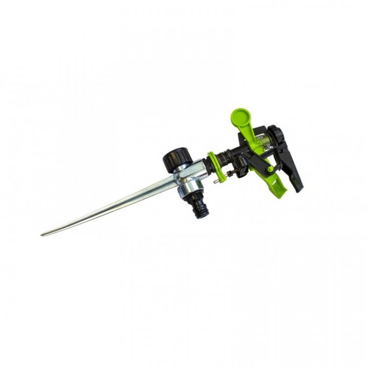 Распылитель импульсный пластиковый с регулировкой подачи воды на металлической пике, в блистере