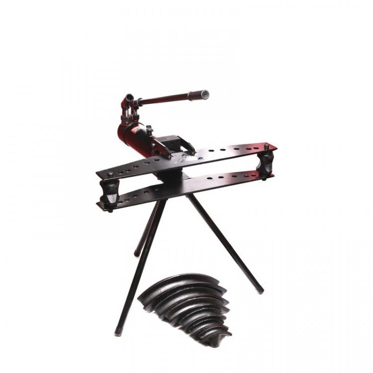 Трубогиб гидравлический ручной горизонтальный 20т (1/2", 3/4", 1", 1-1/4", 1-1/2", 2"; 2-1/2", 3"; ход поршня 250мм; 3 вида профиля)