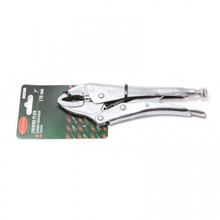 Зажим гейферный "прямой захват" 7"-175мм, на блистере Зажим гейферный "прямой захват" 7"-175мм, на блистере