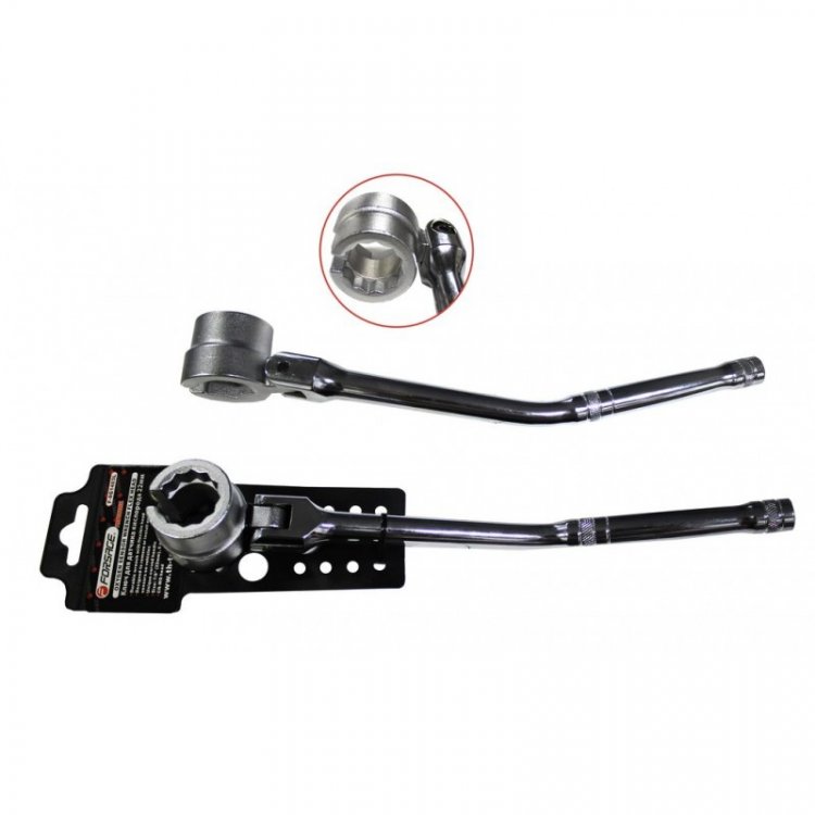 Ключ для датчика кислорода шарнирный 22мм, на пластиковом держателе