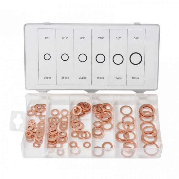 Шайбы медные уплотнительные, 110пр.