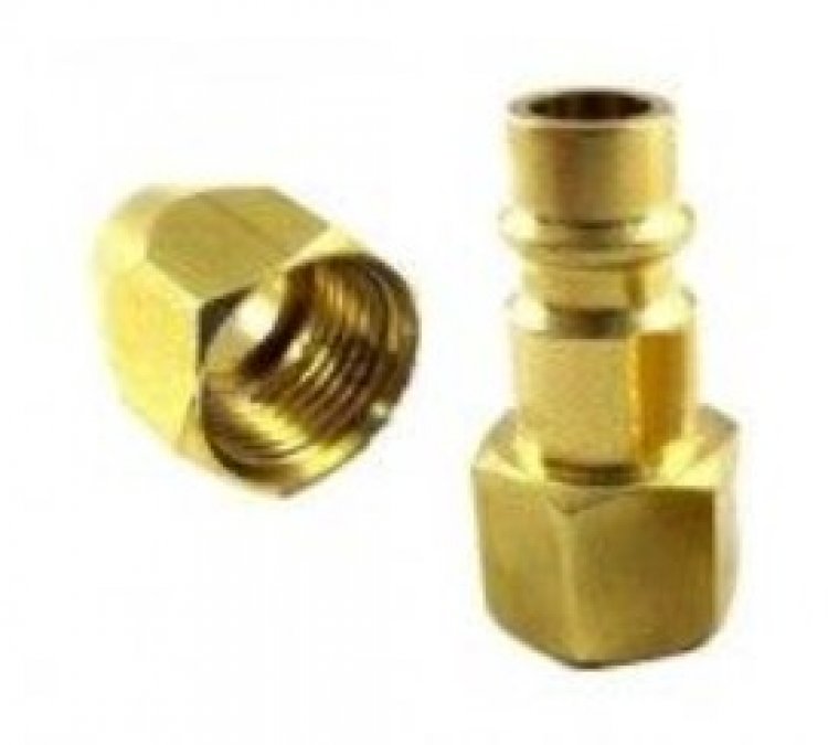 Штуцер для быстроразъема с наружной резьбой 1/4" (железо, тип USA)