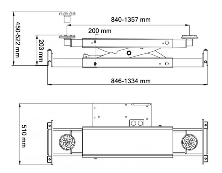 J6A Траверса пневмогидравлическая 2.8 т. J6A Траверса пневмогидравлическая 2.8 т.