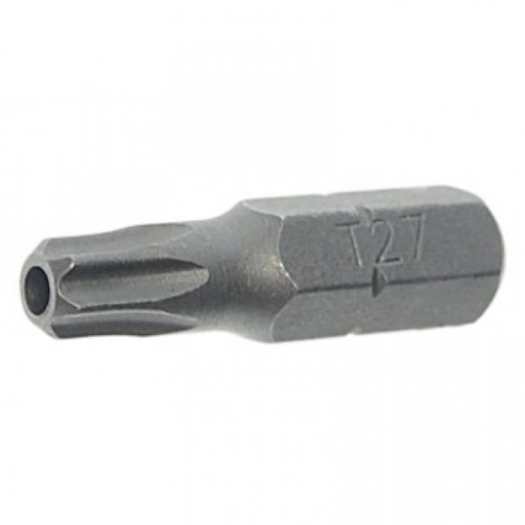 Бита TORX T27Hх25мм с отверстием,1/4"