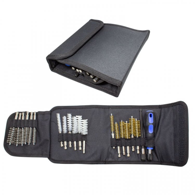 Набор щеток для чистки каналов, 20пр., в сумке