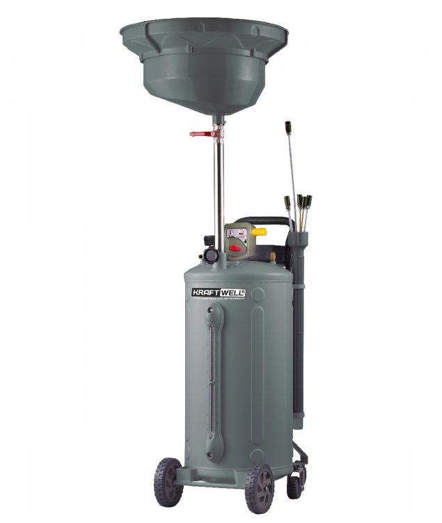 Установка для слива и откачки масла/антифриза с подъемной ванной, мобильная