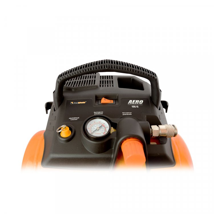 Компрессор безмасляный AERO 186/6 - безмасляный, 1,2кВт, 180л/мин, бак 6л (арт. 7128) Компрессор безмасляный AERO 186/6 - безмасляный, 1,2кВт, 180л/мин, бак 6л (арт. 7128)
