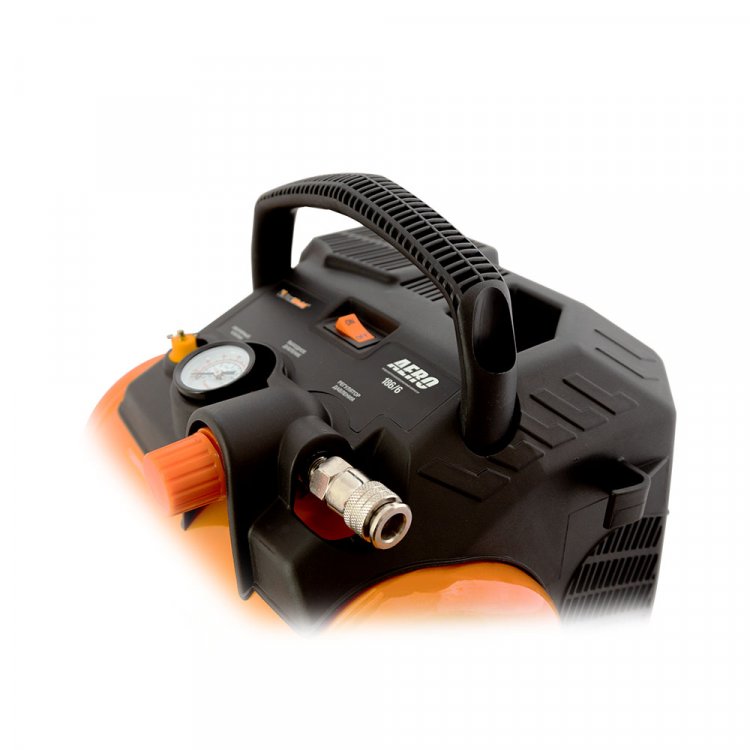 Компрессор безмасляный AERO 186/6 - безмасляный, 1,2кВт, 180л/мин, бак 6л (арт. 7128) Компрессор безмасляный AERO 186/6 - безмасляный, 1,2кВт, 180л/мин, бак 6л (арт. 7128)