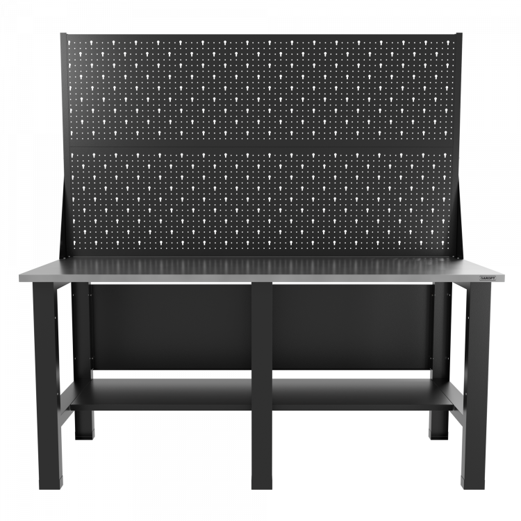 Верстак бестумбовый с двумя экранами/ Стол для слесарных работ 1800*700 GAROPT, Gt1800STPP2