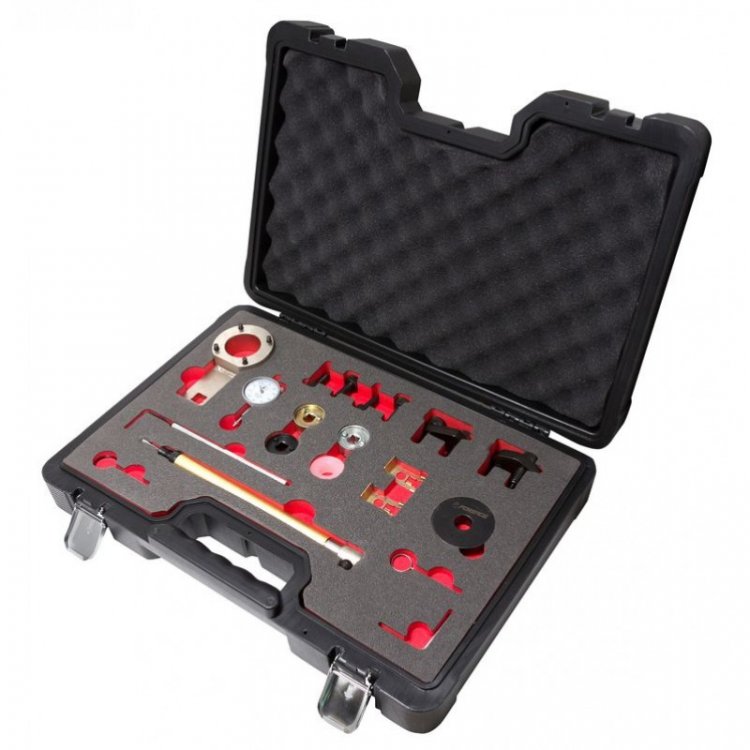 Набор фиксаторов для обслуживания двигателей группы VAG 5пр,1,4/1,6 FSI и TFSI (VW, Audi)в кейсе Premium