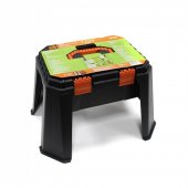 Набор инструментов 1500пр.1/4''(6гр)(5-13мм,шарнирно-губцевый инстр.,отвертки,биты,уровень,молоток,расходник,кейс-слесарный стул max нагр.120кг)