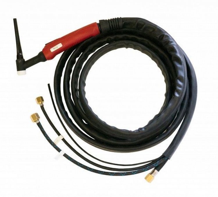 Горелка TIG 18 320A(100%) M12x1, вода 1/4G, газ 3/8G, 8m-с упр. разъемами 2-3-5 рin Горелка TIG 18 320A(100%) M12x1, вода 1/4G, газ 3/8G, 8m-с упр. разъемами 2-3-5 рin