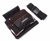 Сумка для инструментов поясная (два кармана + металлические держатели)