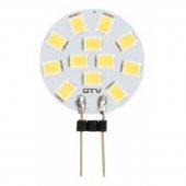 Лампочка светодиодная G4, SMD 2835, 3000K, 1,5W, 12V DC, 180град, 160lm