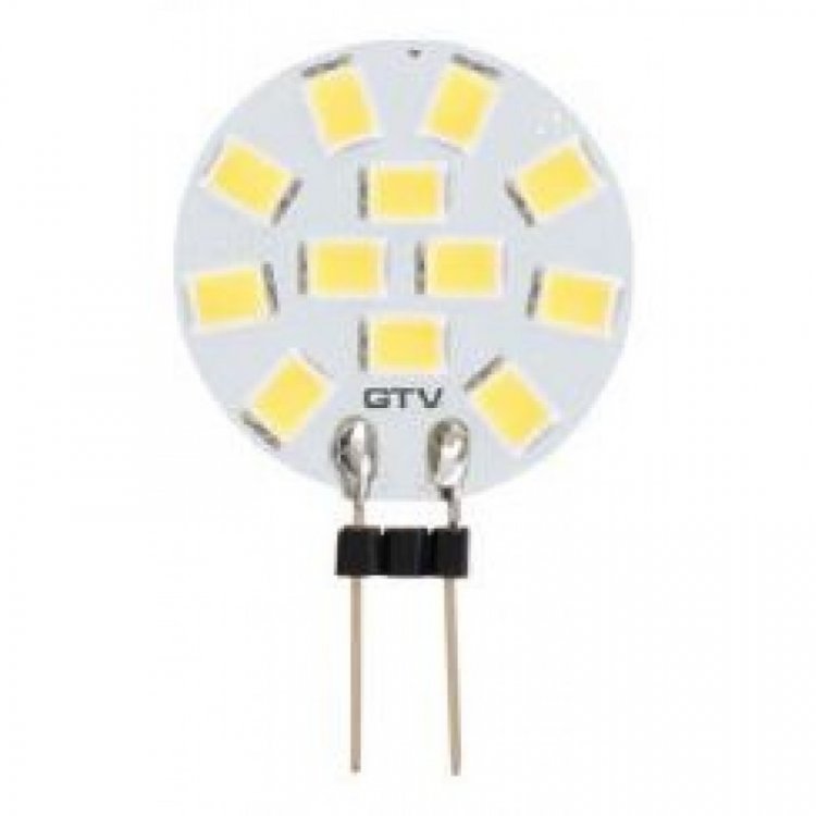 Лампочка светодиодная G4, SMD 2835, 3000K, 1,5W, 12V DC, 180град, 160lm