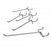 Крючок GAROPT для перфорированной панели / экрана верстака, 150мм (компл. 5 шт)