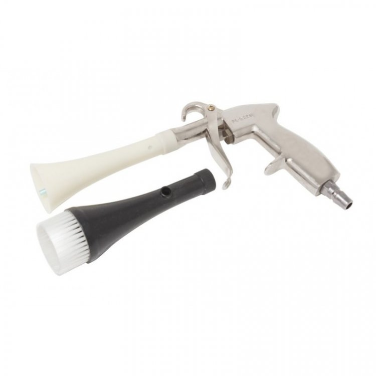 Пистолет пневматический "Tornado"  для химчистки салона а/м со сменной щеткой-насадкой