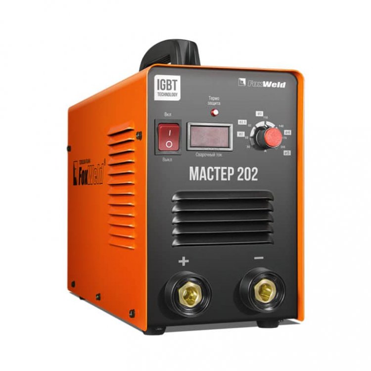 Сварочный аппарат Мастер 202 - Высокая стабильность тока (всегда высокое качество шва). Горячий старт, форсаж дуги, антизалипание. Работает от 140В. MMA, панельные розетки 35 мм2, напряжение питания: 220В±15%, Диапазон сварочного тока: 20-200А, ПВ: 1 Сварочный аппарат Мастер 202 - Высокая стабильность тока (всегда высокое качество шва). Горячий старт, форсаж дуги, антизалипание. Работает от 140В. MMA, панельные розетки 35 мм2, напряжение питания: 220В±15%, Диапазон сварочного тока: 20-200А, ПВ: 1