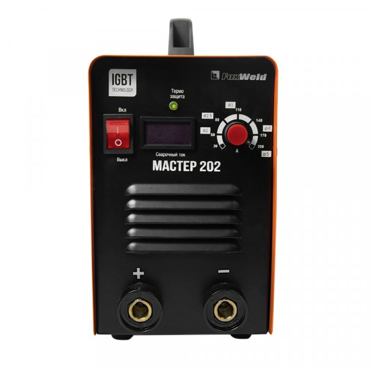 Сварочный аппарат Мастер 202 - Высокая стабильность тока (всегда высокое качество шва). Горячий старт, форсаж дуги, антизалипание. Работает от 140В. MMA, панельные розетки 35 мм2, напряжение питания: 220В±15%, Диапазон сварочного тока: 20-200А, ПВ: 1 Сварочный аппарат Мастер 202 - Высокая стабильность тока (всегда высокое качество шва). Горячий старт, форсаж дуги, антизалипание. Работает от 140В. MMA, панельные розетки 35 мм2, напряжение питания: 220В±15%, Диапазон сварочного тока: 20-200А, ПВ: 1