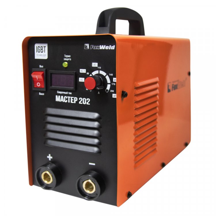 Сварочный аппарат Мастер 202 - Высокая стабильность тока (всегда высокое качество шва). Горячий старт, форсаж дуги, антизалипание. Работает от 140В. MMA, панельные розетки 35 мм2, напряжение питания: 220В±15%, Диапазон сварочного тока: 20-200А, ПВ: 1 Сварочный аппарат Мастер 202 - Высокая стабильность тока (всегда высокое качество шва). Горячий старт, форсаж дуги, антизалипание. Работает от 140В. MMA, панельные розетки 35 мм2, напряжение питания: 220В±15%, Диапазон сварочного тока: 20-200А, ПВ: 1