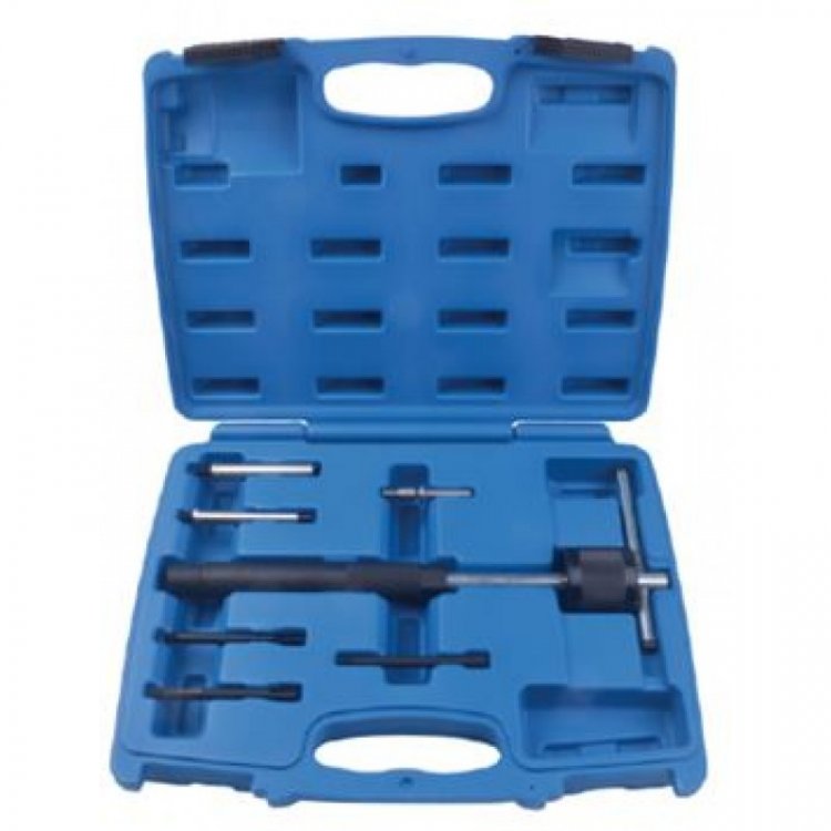 Съемники для демонтажа заломанных свечей накаливания 7пр.(Ø зажима внутренний: 2.7, 3.6, 5-2шт, 6.0мм), в кейсе