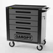 GTS5.grey Тележка инструментальная Garopt 5 ящиков СЕРАЯ, центральный замок, увеличенные колеса, доводчики,  GAROPT Серия "Standart" GTS5.grey Тележка инструментальная Garopt 5 ящиков СЕРАЯ, центральный замок, увеличенные колеса, доводчики,  GAROPT Серия "Standart"