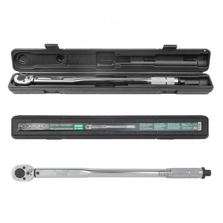 Ключ динамометрический  щелчкового типа 70-350Нм, 1/2"(Тайвань),в пластиковом футляре