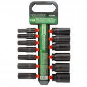 Набор головок ударных глубоких13пр.,1/2"(10, 12-15, 17, 19, 21, 22, 24, 27, 30, 32мм), на пластиковом держателе Набор головок ударных глубоких13пр.,1/2"(10, 12-15, 17, 19, 21, 22, 24, 27, 30, 32мм), на пластиковом держателе