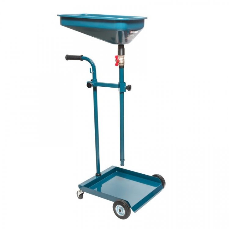 Тележка для бочек передвижная с воронкой для слива масла Тележка для бочек передвижная с воронкой для слива масла