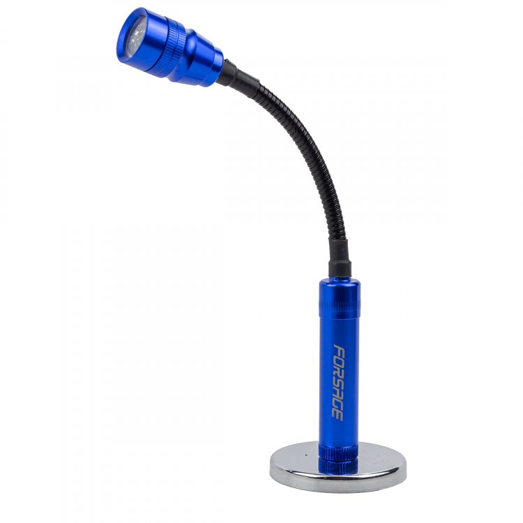 Фонарик переносной светодиодный в комплекте с батарейками и магнитным основанием (3LED, 4xLR44)