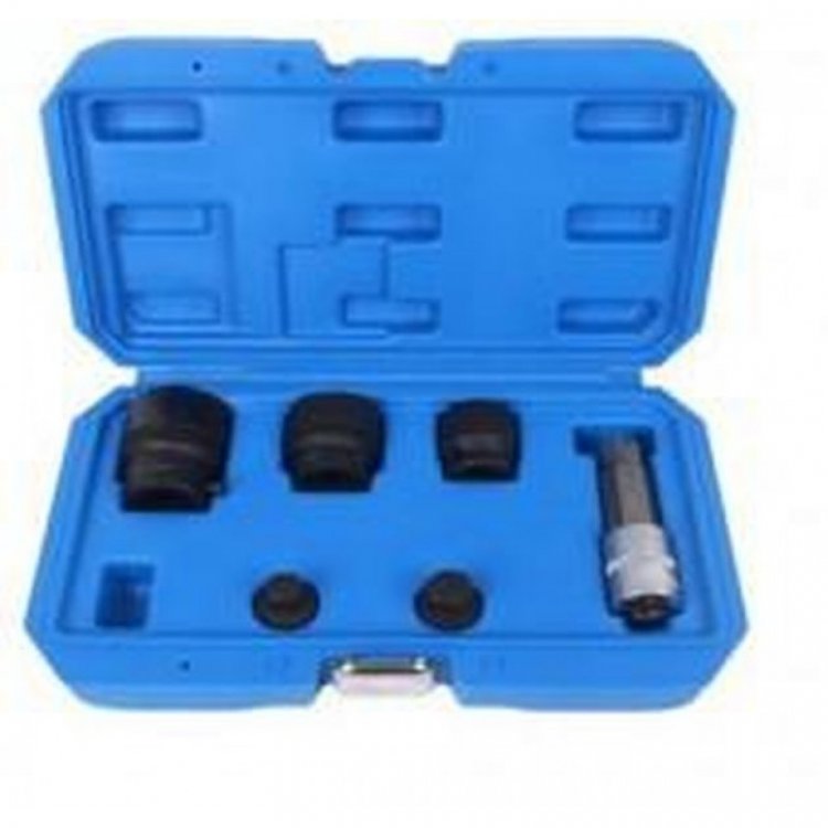 Набор головок для ступичных гаек автомобилей группы VAG, 6пр.(24,30,32мм-12гр; М18 1/2"; Н14,Н17 1/2"), в кейсе Набор головок для ступичных гаек автомобилей группы VAG, 6пр.(24,30,32мм-12гр; М18 1/2"; Н14,Н17 1/2"), в кейсе