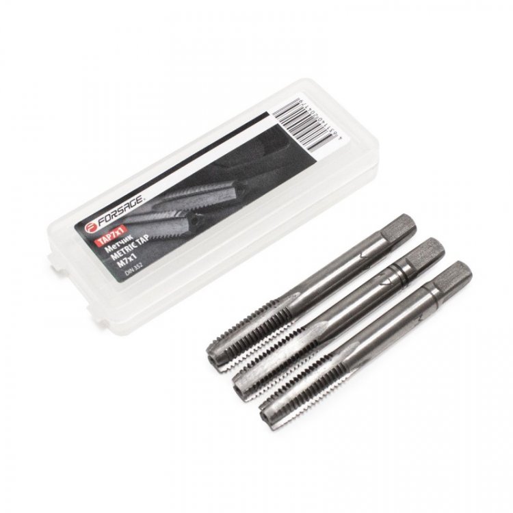 Метчик M7x1 (3шт),в пластиковом футляре