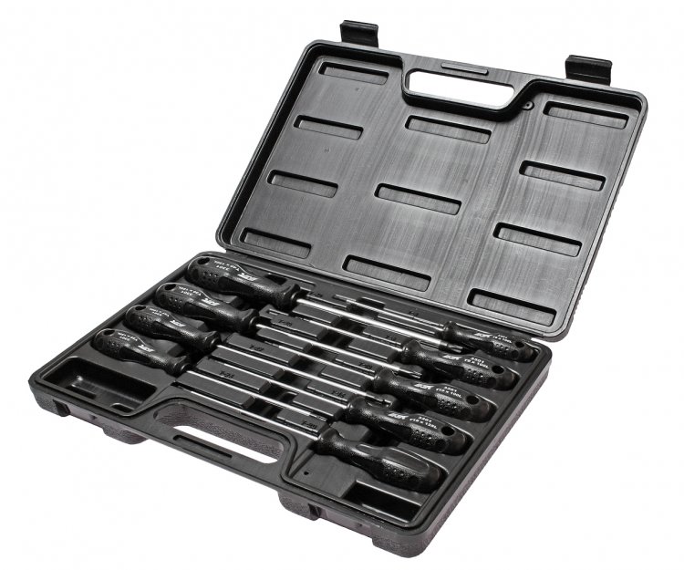 Набор отверток TORX T8х100мм-T40х150мм 9 предметов JTC Набор отверток TORX T8х100мм-T40х150мм 9 предметов JTC