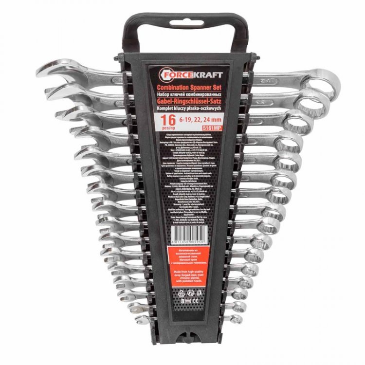 Ключи комбинированные, набор 16пр.