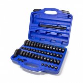 Набор инструментов, оправок для выпрессовки и запрессовки подшипников, втулок, сальников 52пр,в кейсе Набор инструментов, оправок для выпрессовки и запрессовки подшипников, втулок, сальников 52пр,в кейсе