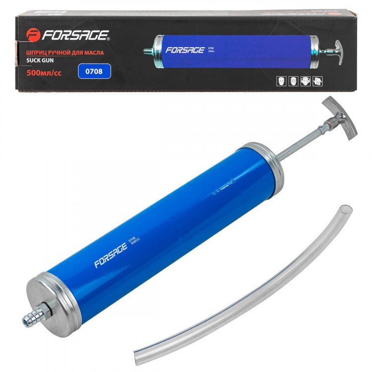 Шприц для масла и других технических жидкостей с гибким шлангом 500мл (L шланга-260мм) Шприц для масла и других технических жидкостей с гибким шлангом 500мл (L шланга-260мм)