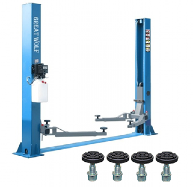 Подъемник 2х стоечный 4т. 380в Great Wolf GW-C4000