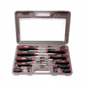Набор отверток магнитных "Profi",10пр.(SL:5.5х100,6.5х125,8.0х150,9.5х175,6.5х38мм; PH:1х75,2х38,2х100,3х125мм+магнит телескоп190-550мм)в кейсе