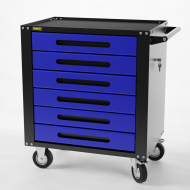 GTS6.blue Тележка инструментальная Garopt 6 ящиков СИНЯЯ, центральный замок, увеличенные колеса, доводчики, GAROPT Серия "Standart" GTS6.blue Тележка инструментальная Garopt 6 ящиков СИНЯЯ, центральный замок, увеличенные колеса, доводчики, GAROPT Серия "Standart"