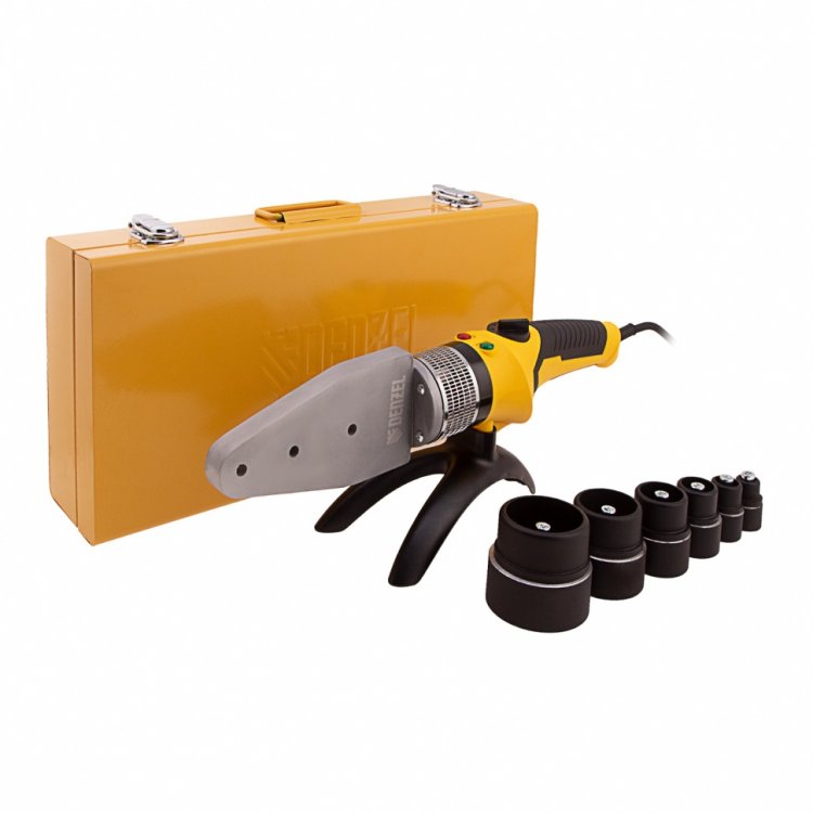 Аппарат для сварки пласт. труб DWP-2000, Х-PRO, 2000Вт, 300 град.,компл насадок, 20 - 63 мм// Denzel Аппарат для сварки пласт. труб DWP-2000, Х-PRO, 2000Вт, 300 град.,компл насадок, 20 - 63 мм// Denzel