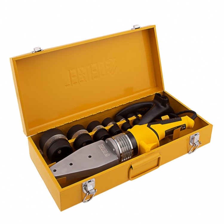 Аппарат для сварки пласт. труб DWP-2000, Х-PRO, 2000Вт, 300 град.,компл насадок, 20 - 63 мм// Denzel Аппарат для сварки пласт. труб DWP-2000, Х-PRO, 2000Вт, 300 град.,компл насадок, 20 - 63 мм// Denzel