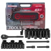 Набор инструментов 43пр. 1/2" (6гр)(8-32мм) Набор инструментов 43пр. 1/2" (6гр)(8-32мм)