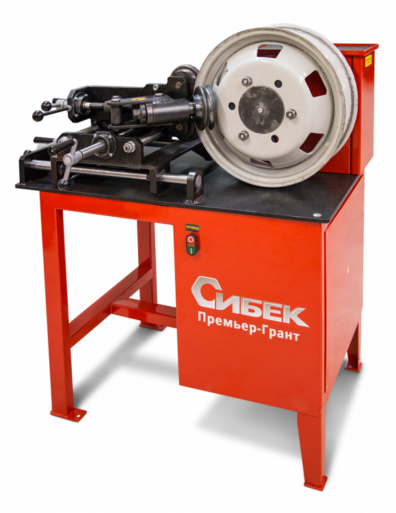 Премьер - Грант  (ДП16.000 СБ(220) Стенд для правки дисков (электрический стенд 220В с винтовым приводом роликов для прокатки стальных дисков)