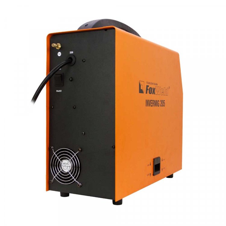 Сварочный полуавтомат Invermig 205  - Надежный 205А полуавтомат 3-в-1 с внутренним механизмом подачи проволоки. Сварочный ток 30-200 (MIG), 20-180 (TIG), 30-160(MMA). Возможность сварки порошковой проволокой (FCAW). ПВ: 100%. Напряжение: 220В. Есть р