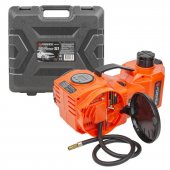 Автокомплект электро 3в1 (компрессор: max давление 10бар, шланг 65см; домкрат: 5т, h min 152мм, h max 440мм; гайковерт: 100Вт, 340Нм)