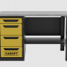 Верстак однотумбовый 4 ящика желтый 1400*700 Garopt, GT1400STY4.yell