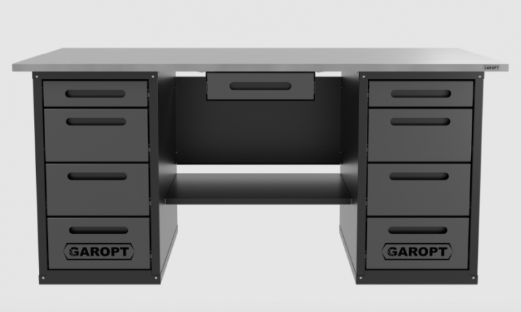Верстак с ящиком двухтумбовый 4 ящиков /4 ящиков, серый 1800*700 GAROPT, GT1800Y1Y4Y4.grey Верстак с ящиком двухтумбовый 4 ящиков /4 ящиков, серый 1800*700 GAROPT, GT1800Y1Y4Y4.grey